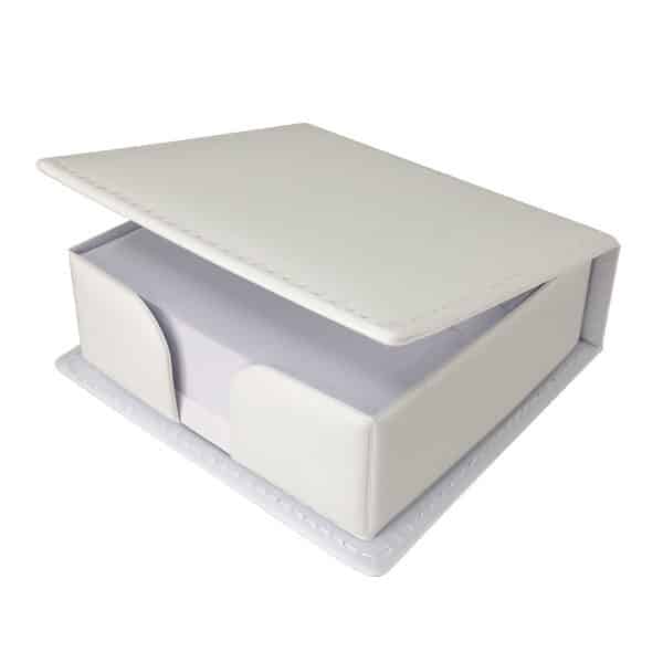 קוביית ממו דמוי עור ממותגת