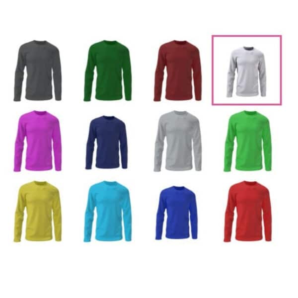 חולצת טריקו שרוול ארוך עם לוגו