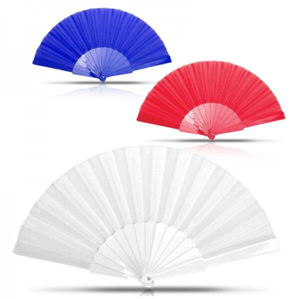 מניפת יד עשויה בד פוליאסטר