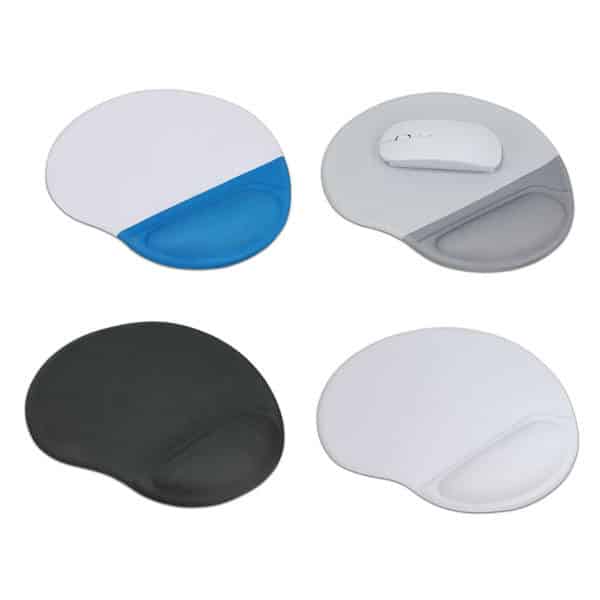 משטח לעכבר עם כרית ג'ל ארגונומית משטח לעכבר עם כרית ג'ל ארגונומית