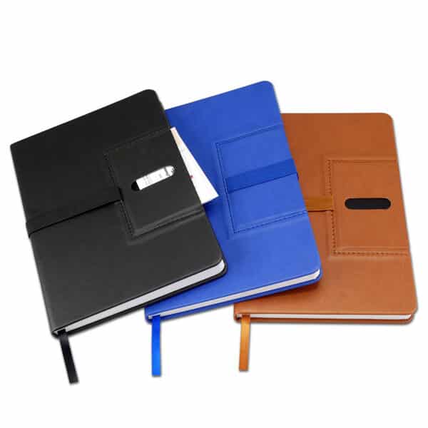 מחברת עם תא לכרטיסי ביקור