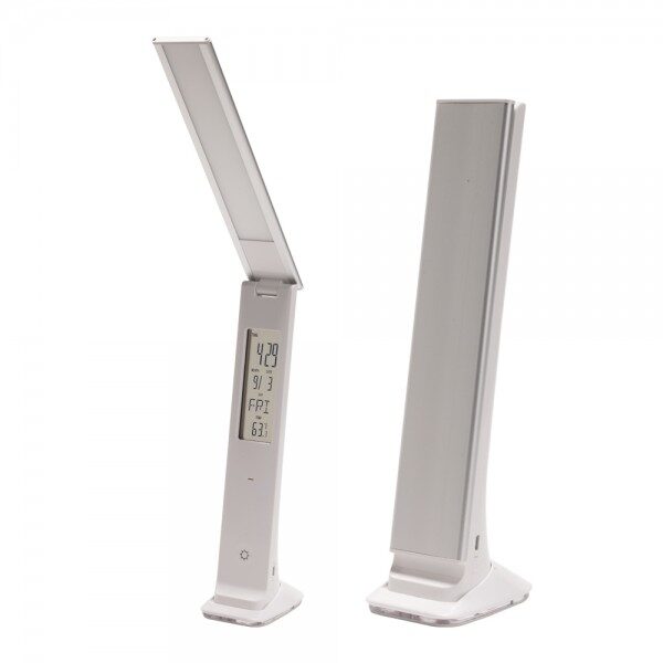 מנורת טאץ' שולחנית יוקרתית עם שעון דיגטלי