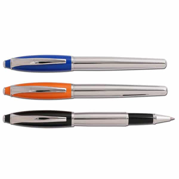 עט מתכת מפואר עם מילוי רולר