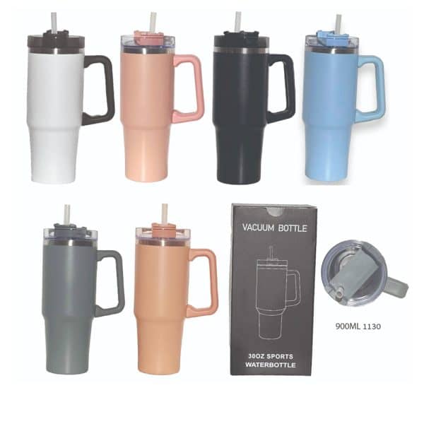 כוס טרמית ממותגת עם קשית