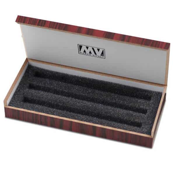 קופסת עץ לשלישיית עטים