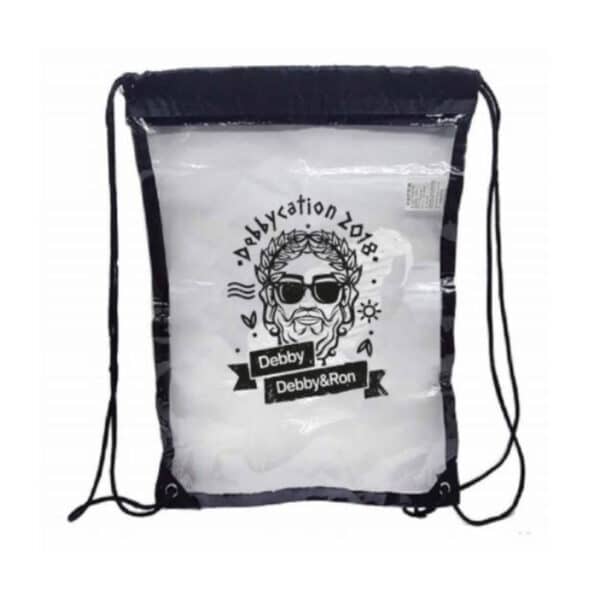 תיקי שרוך שקופים