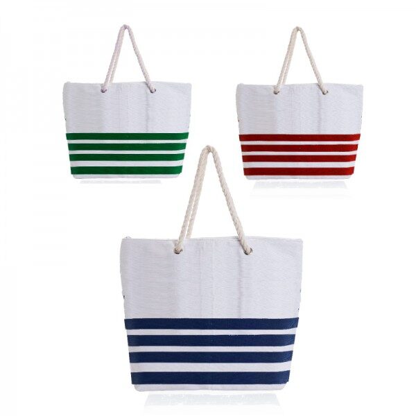 תיק ים עם רצועות חבל