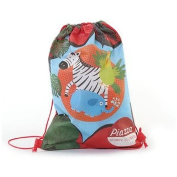 תיק גב אל בד עם רצועות שרוך