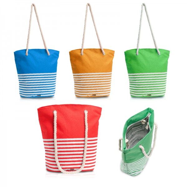 תיק קניות ממותג עם צידנית פנימית