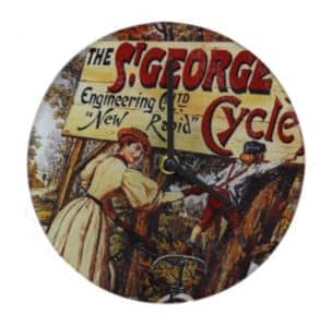 שעון קיר עגול ממותג