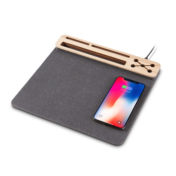 פד עכבר ממותג עם טעינה אלחוטית פד עכבר ממותג עם טעינה אלחוטית