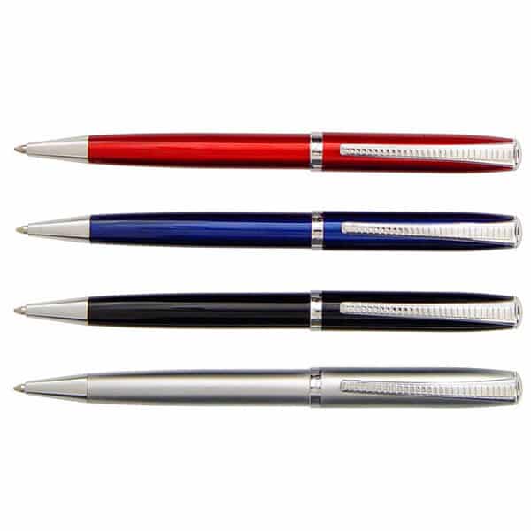 עט כדורי מתכתי עם לוגו