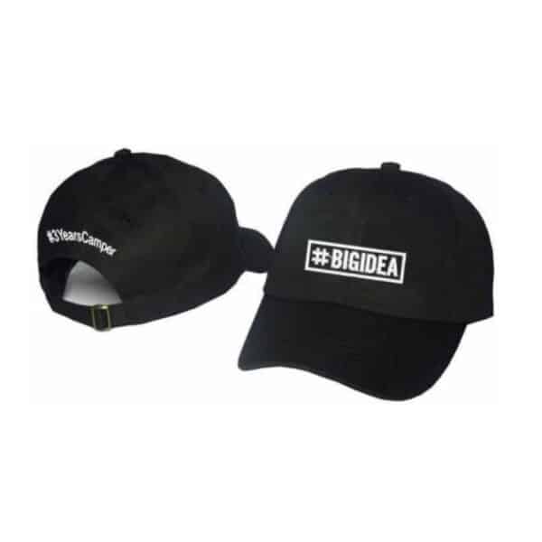 כובע כותנה עם רקמת לוגו