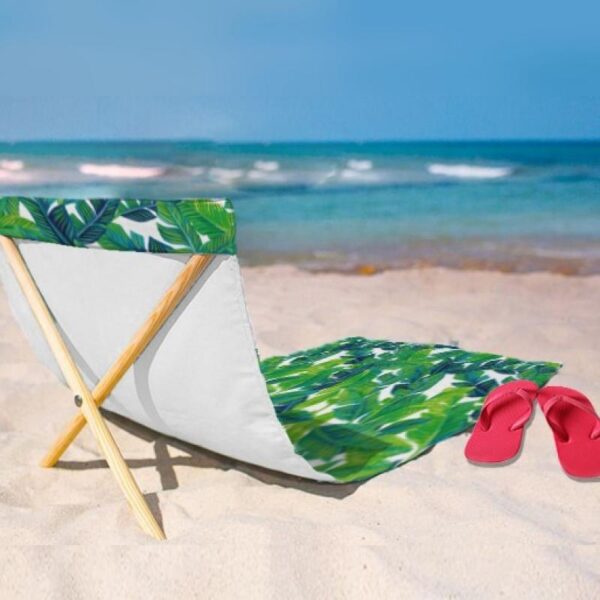 מחצלת בד עם משענת במיתוג צבעוני