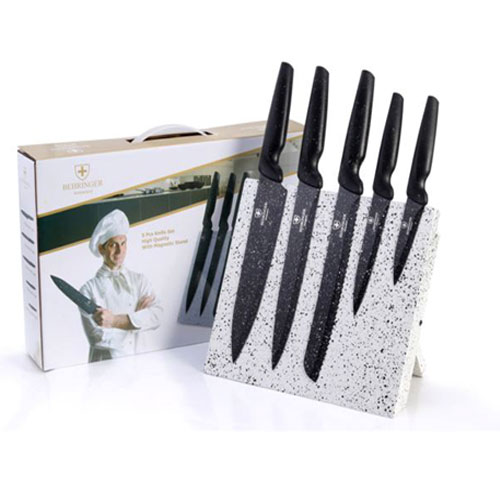 סט סכינים עם מעמד מגנט ממותג