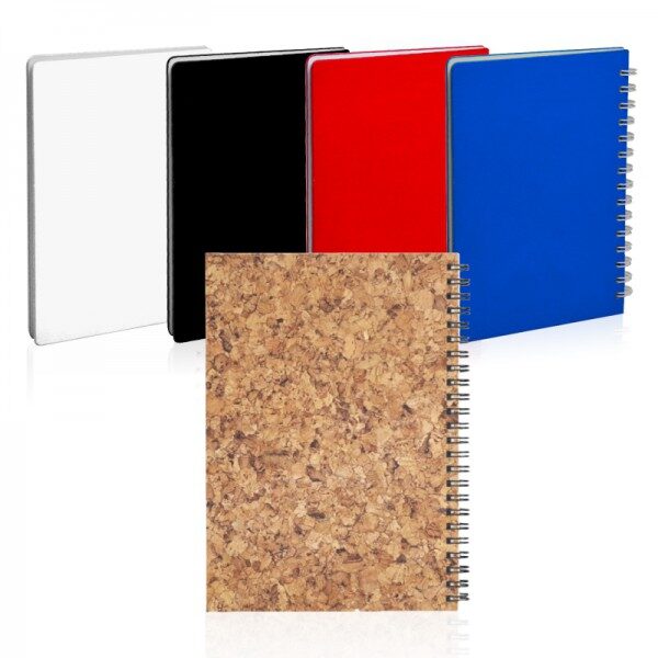 מחברות ספירלה עם לוגו