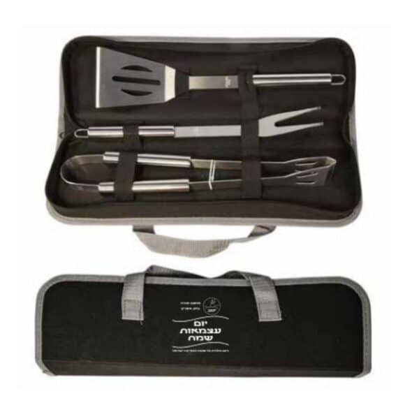 ערכת 3 כלים למנגל בנרתיק קורדורה קשיח