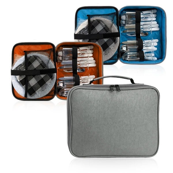 סט כלי פיקניק רב פעמי ל- 4 סועדים