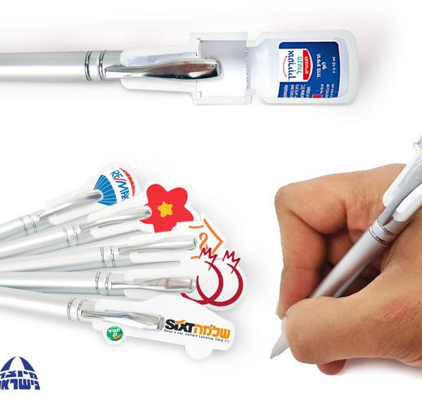 קליפס ממותג לעט