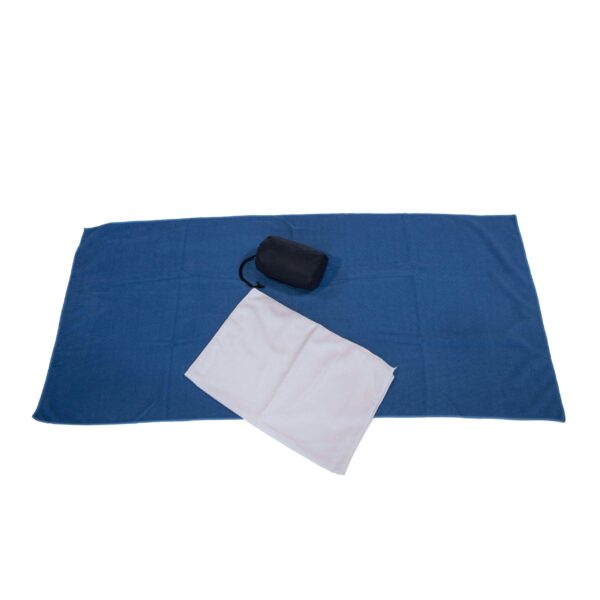 מגבת מיקרופייבר בנרתיק ממותג