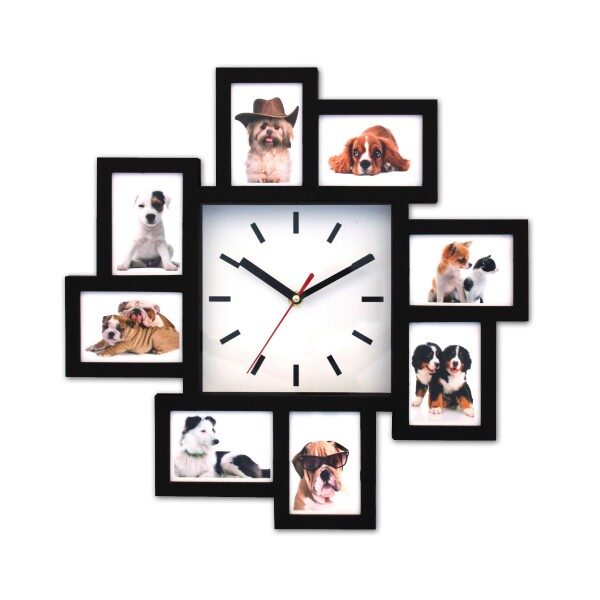 שעון קיר ממותג עם תמונות