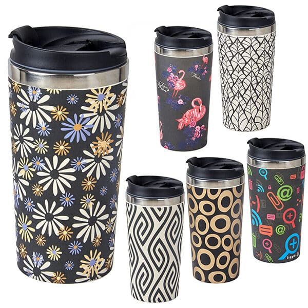 ספל אקולוגי עשוי נירוסטה ובמבוק עם חבק סיליקון ספל אקולוגי עשוי נירוסטה ובמבוק עם חבק סיליקון