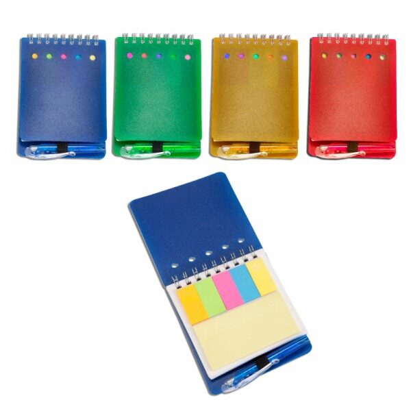 פנקס כיס עם דבקונים ועט