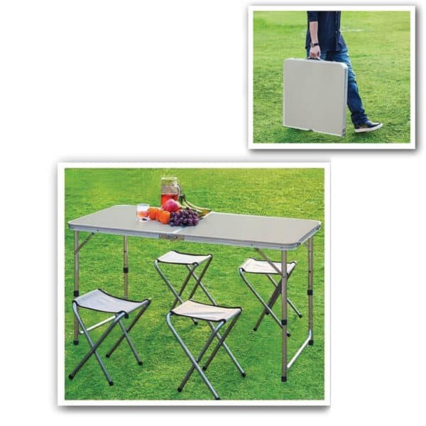 שולחן וכיסאות מתקפלים