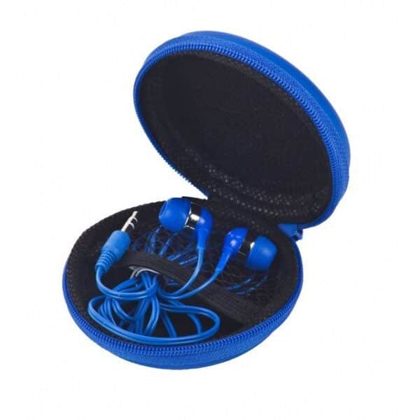 אוזניות ממותגות בנרתיק קשיח