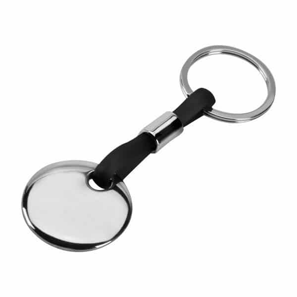 מחזיק מפתחות ממותג מתכת וסיליקון