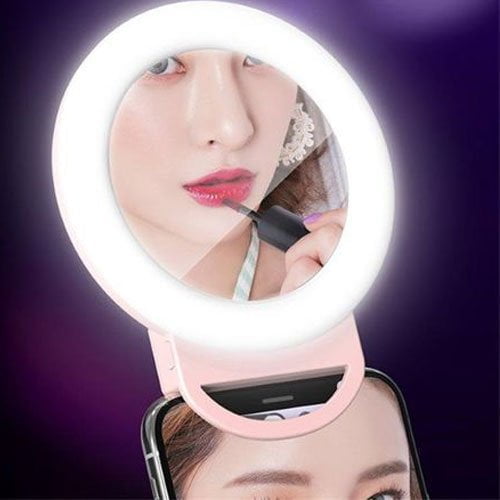 מראת כיס עם תאורה