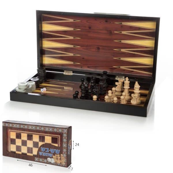 שש-בש מקצועי עם לוגו