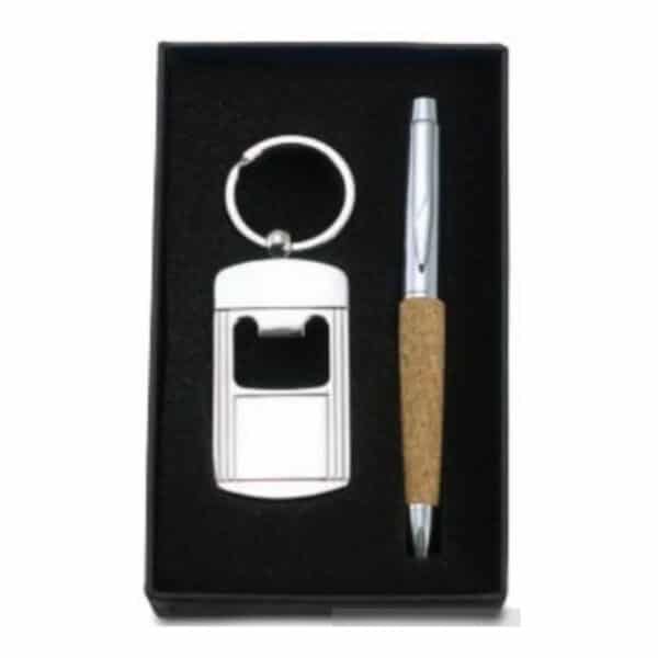 סט פותחן בקבוקים ועט