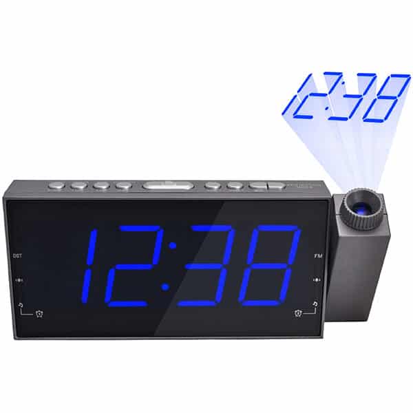 רדיו שעון מעורר עם מקרן