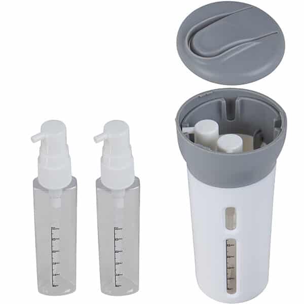 ערכת 4 בקבוקונים לנסיעות בבקבוק מאסטר