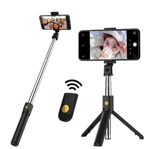 מוט סלפי עם חצובה מוט סלפי עם חצובה