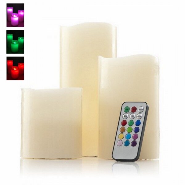 סט נרות לד ממותגים