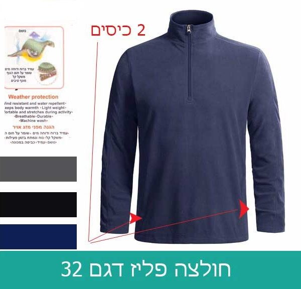 חולצת מיקרופליס ממותגת