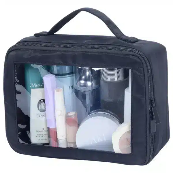תיק כלי רחצה עם חלונית תיק כלי רחצה עם חלונית
