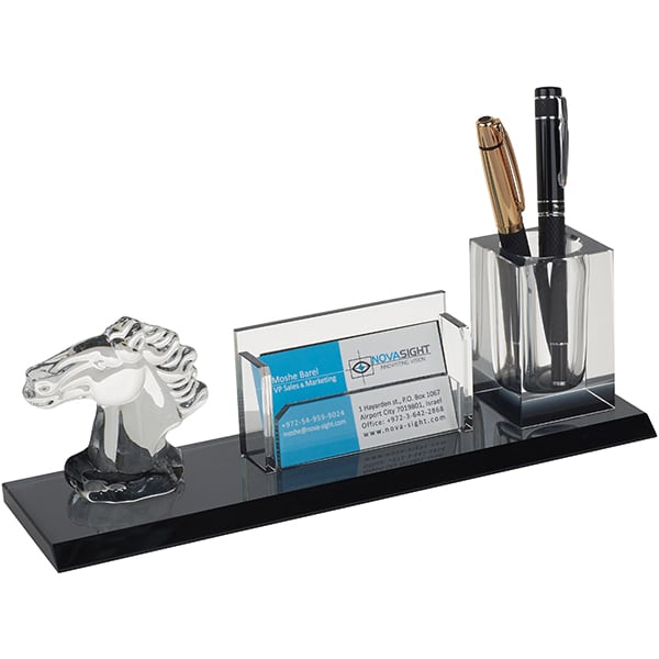 מעמד שולחני ממותג לכרטיסי ביקור