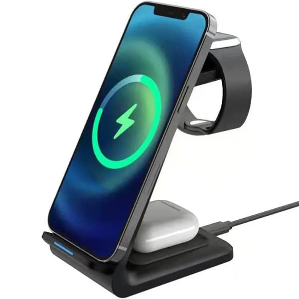 תחנת טעינה לנייד שעון ואוזניות