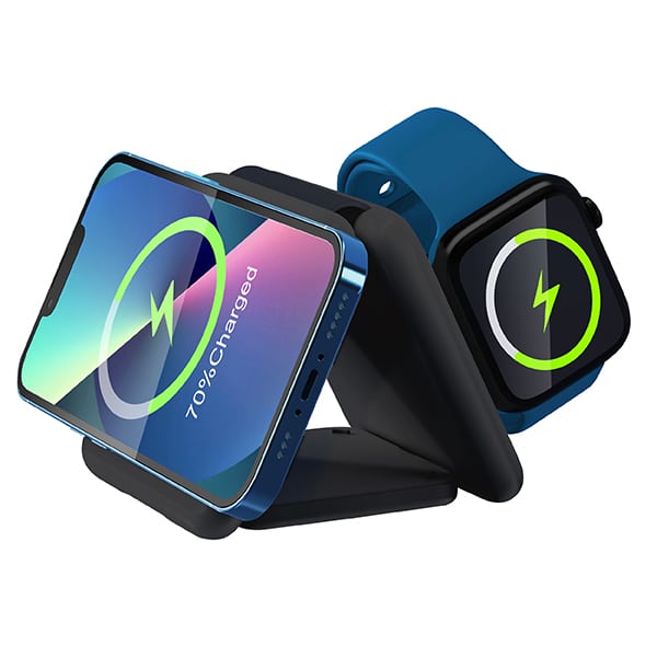 מטען משולב לנייד שעון ואוזניות מטען משולב לנייד שעון ואוזניות