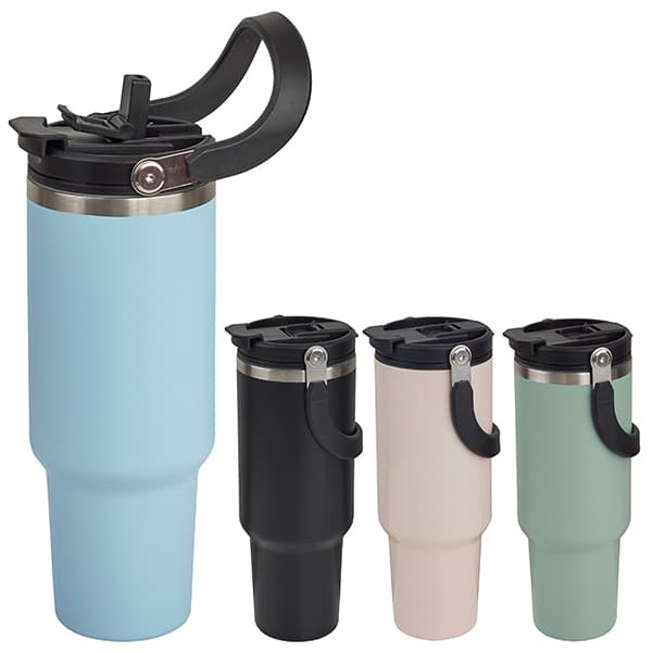 ספל טרמי מתכתי עם לוגו