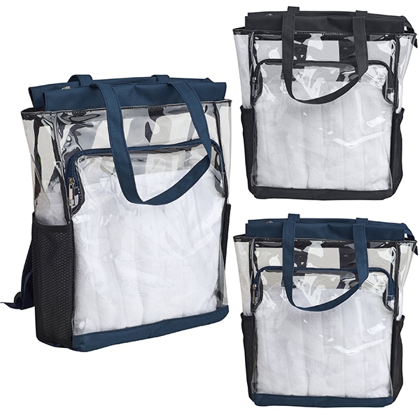 תיק גב שקוף ממותג תיק גב שקוף ממותג