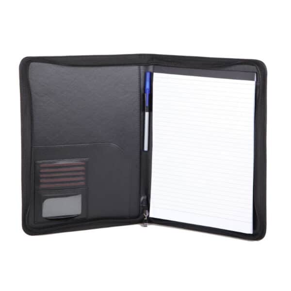 מכתביה דמוי עור עם דפדפת