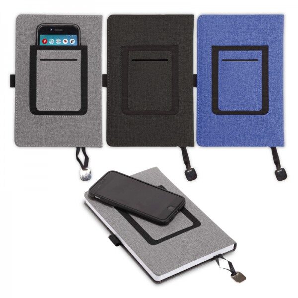 מחברת ממותגת עם כיס מחברת ממותגת עם כיס