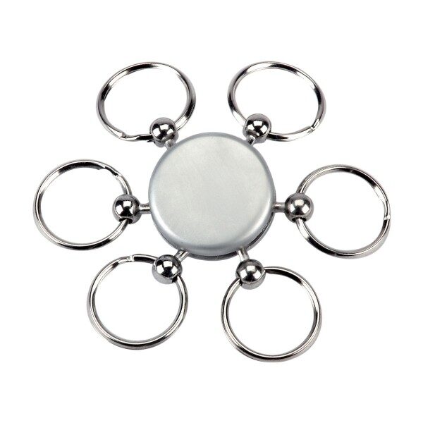 מחזיק מפתחות ממותג עם 6 טבעות