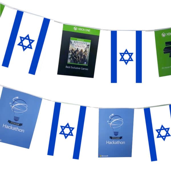 שרשרת דגלים ממותגת