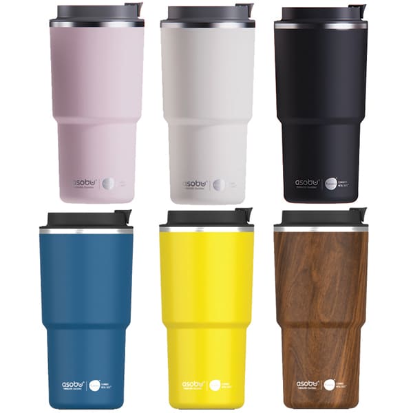 ספל טרמי ממותג עם ציפוי קרמי