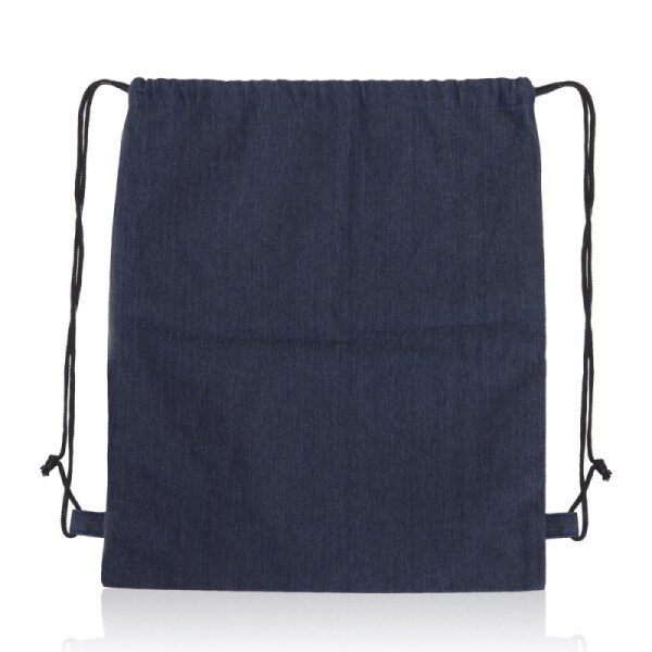 תיק שרוך ממותג עשוי בד ג'ינס